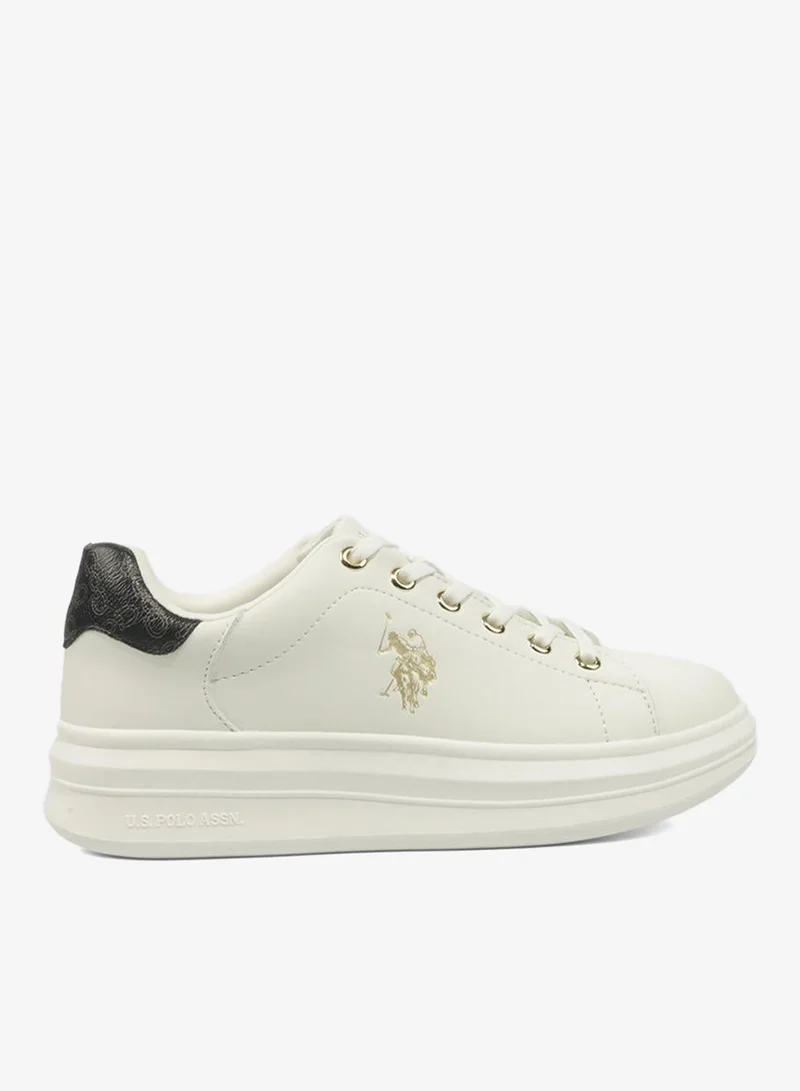 U.S. Polo Assn. white Women's White Low-Top Exclusive Lightweight Sneakers – Unmatched Comfort, All-Day Wear, Confidence in Every Step for Women | Best Price UAE